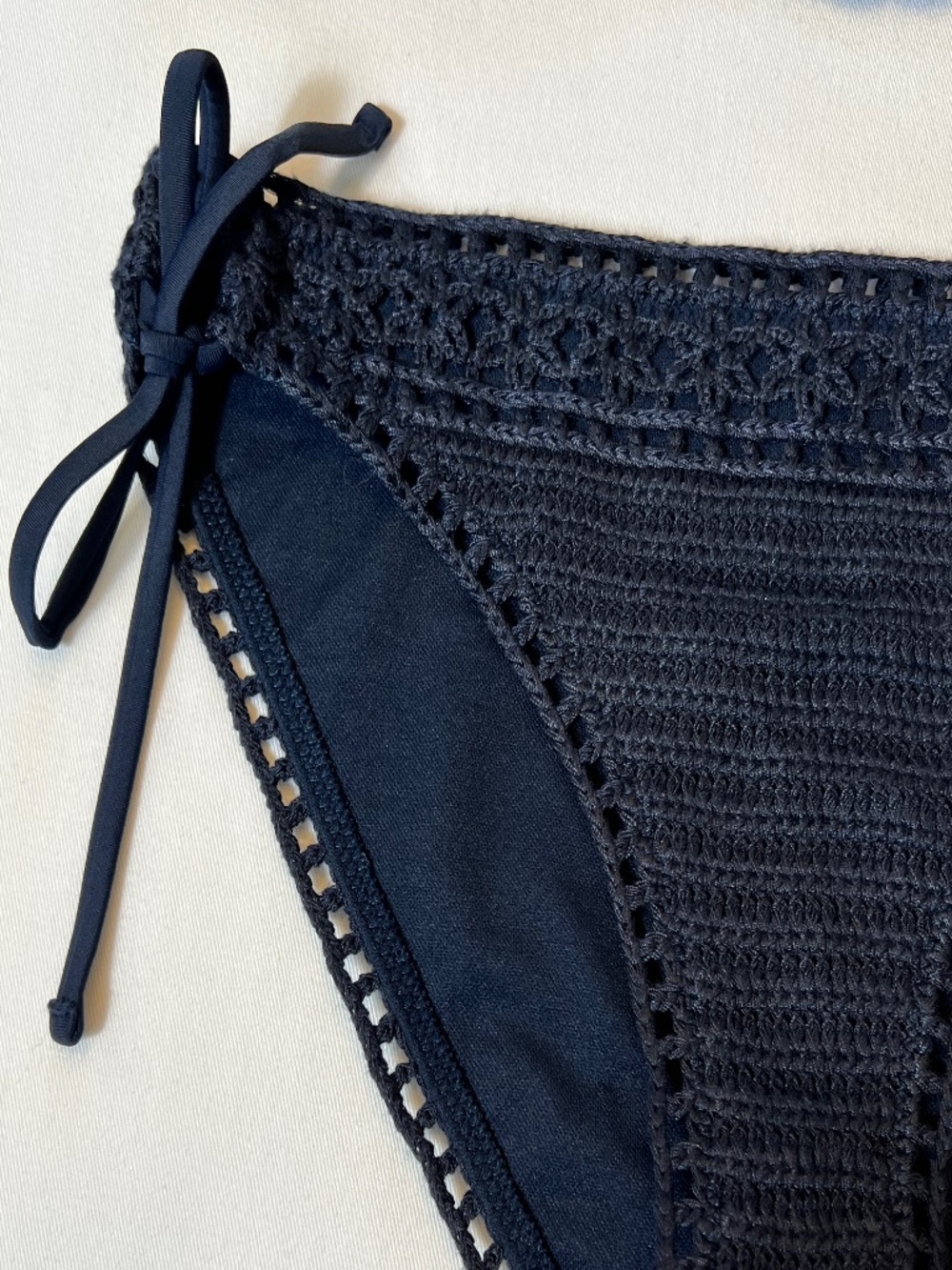 Abercrombie and Fitch Crochet Bikini Set Navy Blue - Picture 10 of 11